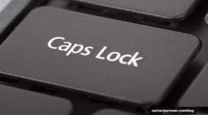 Caps Lock को ऑन कैसे किया जाता है ?
